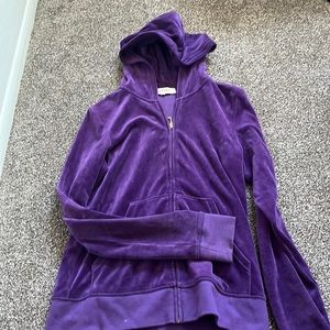 Juicy couture purple zip up. Youth size large